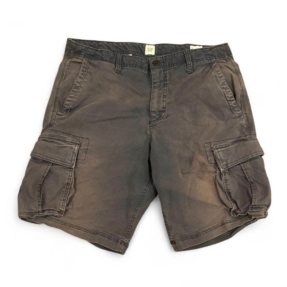 Vintage GAP Faded Blue Purple Cargo Shorts Mens Size 33 Utility Washed Retro